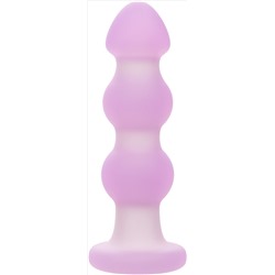 Сиреневая анальная пробка-ёлочка Beaded Probe - 10,7 см.