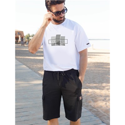 Шорты-карго из легкого футера