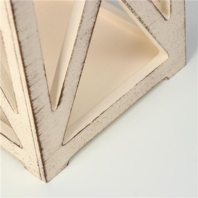 Подарочный ящик «Фонарь», 14×14×26 см, деревянный