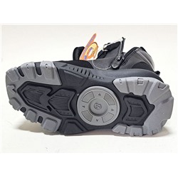 R069857722TH серебро/черн Полусапоги зима для мальчиков (27-32)/8