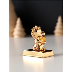 Фигурка «Лошадка с монеткой на подставке и с пожеланием: Здоровья», 4×2.3×5 см