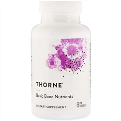 Thorne Research, Basic Bone Nutrients, 120 капсул