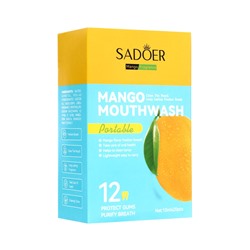 Ополаскиватель для полости рта в стиках со вкусом манго, 20 шт. по 10 мл
