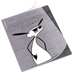 Тетрадь 48л с пластиковой обложкой "Чубрик" по информатике 59479 ErichKrause