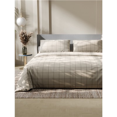 Постельное бельё 1.5-спальное «Этель. Клетка», бязь