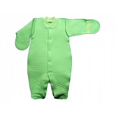 Комбинезон на кнопках, ручки-варежки, швы наружу (ИОК415)