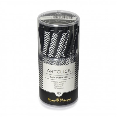 Ручка автоматическая шариковая 0.5мм "ArtClick.Шашечки" синяя 20-0281/04 Bruno Visconti