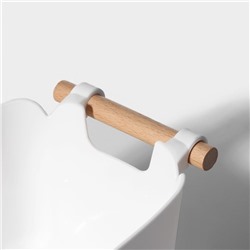 Контейнер для хранения с ручкой LaDom «Лаконичность», 27×14.8×11.8 см, белый