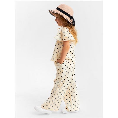 Брюки из муслина для девочки KAFTAN «Сердечки», рост 128 см