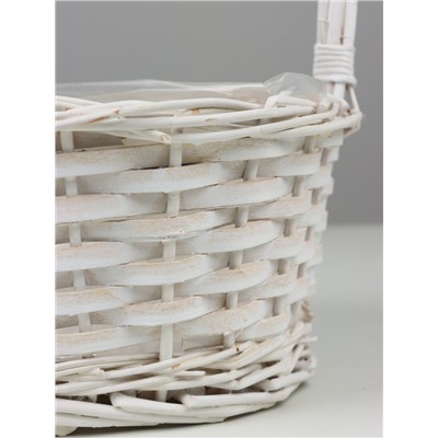 Корзина плетёная Decatur, ива, белый