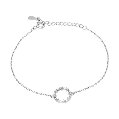 Браслет, куб.циркон., BY-0100