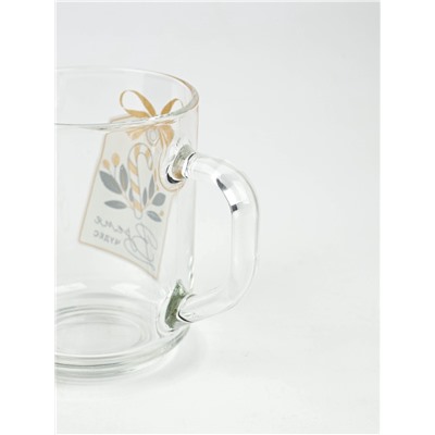 Кружка новогодняя стеклянная «Чудесное время», 200 мл