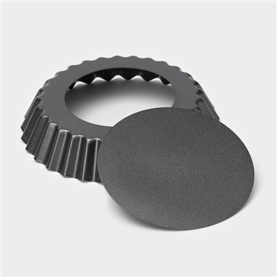 Форма для выпечки Доляна «Жаклин», d=11 см, разъёмная, антипригарное покрытие, чёрная