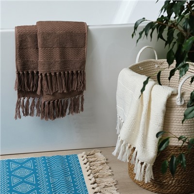 Полотенце для ног Love Life Turkish dream, 50×90 см, хлопок 100%, мокко