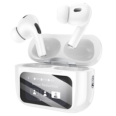 Беспроводные Bluetooth-наушники Borofone TWS BW76 ANC с экраном (white)