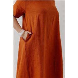 Платье  8808-6/01/Терракотовый