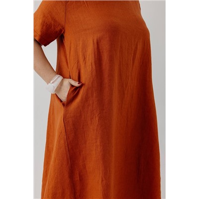 Платье  8808-6/01/Терракотовый