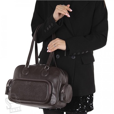 Сумка женская кожаная 260NN coffee Natale Navetta