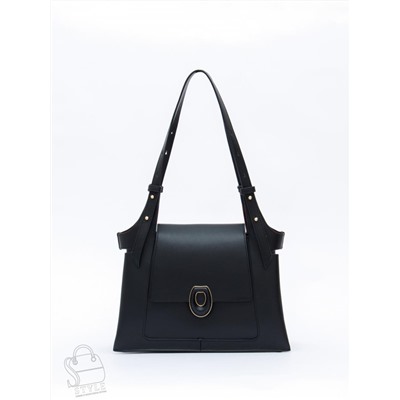 Сумка женская кожаная 2388Y black Polina&Eiterou