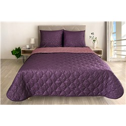Комплект постельного белья с одеялом New Style КМ-025 баклажан-бордо