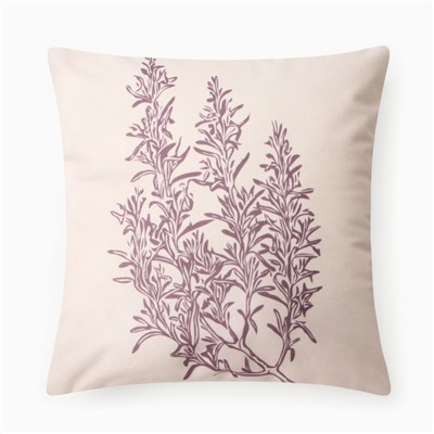 Чехол на подушку 3 шт. «Этель» Botanic, 40×40 см, велюр