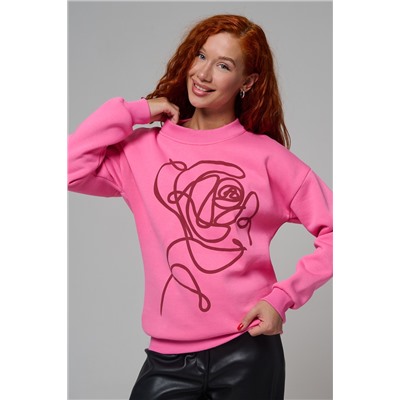 8577 женский свитшот оверсайз