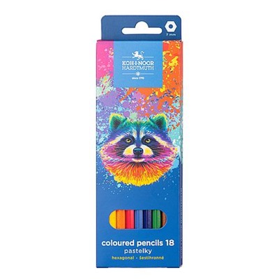 Карандаши 18цв RACOON 3553 (3553018059KS) Koh-I-Noor