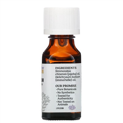 Aura Cacia, чистые эфирные масла, бессмертник, 15 мл (0,5 жидк. унции)