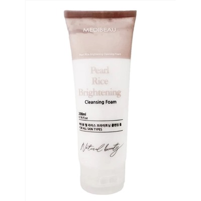 MEDIBEAU Пенка для умывания с экстрактом жемчуга и риса для сияния кожи / Pearl Rice Brightening Cleasing Form, 200 мл 25451