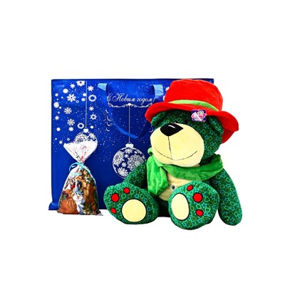 Сладкий новогодний подарок «Мишка», конфеты + игрушка, детский, 400 г
