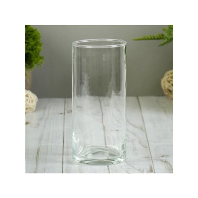 Ваза «Ротонда-3», 430 мл, 15×6.5 см, стекло, прозрачная