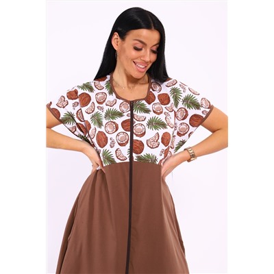 Халат на молнии Кокос