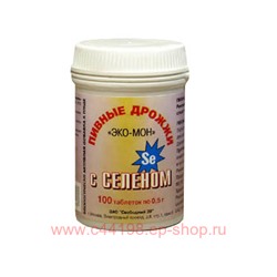 ПИВНЫЕ ДРОЖЖИ ЭКО-МОН СЕЛЕН N100 ТАБЛ