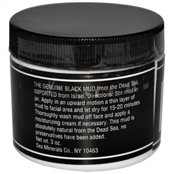 Sea Minerals, натуральная маска для лица с черной глиной, 85 г (3 унции)