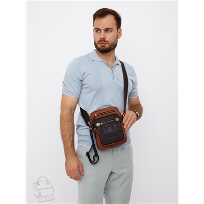 Сумка мужская кожаная 4181-2TR brown Tough Ryder
