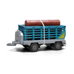 Машина "Вилочный погрузчик с прицепом" 1:43  (свет,звук) в коробке