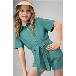 Льняной комбинезон для девочки Happyfox