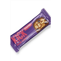 Батончик "KICK" Без сахара арахис, изюм, чернослив, грецкий орех в шоколаде 45г ЭКОПРОДУКТЫ, 1188786