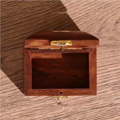 Шкатулка «Лебедь», 7.5×5×5 см, манговое дерево