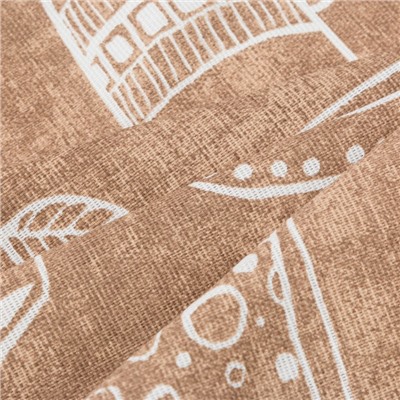 Скатерть «Доляна» Cup of tea, 110×144 см, 100% хлопок, 164 г/м²