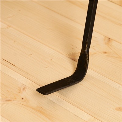 Кочерга для камина, печи, мангала «Патина», кованая, с деревянной ручкой, h=70 см