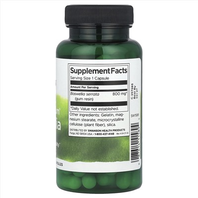 Swanson, босвеллия Full Spectrum®, 60 капсул (800 мг в 1 капсуле)