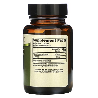 Dr. Mercola, Oregano Oil, 30 Capsules