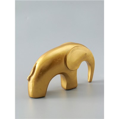 УЦЕНКА Фигурка полистоун «Золотой слоник», 3.5×13×7.5 см