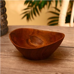 УЦЕНКА Тарелка 20×18×8 см, тиковое дерево