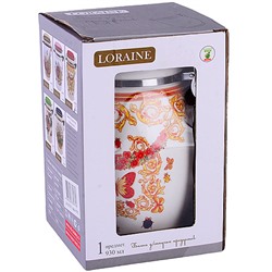 30774 Банка для сыпучих продуктов 930мл Романтика доломит LR (х24)