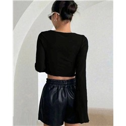 Кофта с рукавами клеш V