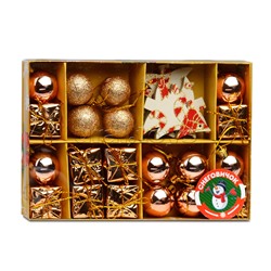 Набор новогодних украшений "Новогоднее чудо" (3см.* 24шт.)