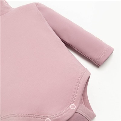 Боди-водолазка «Крошка Я» BASIC LINE, рост 62-68 см, розовое