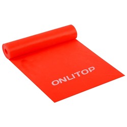 Эспандер ленточный для фитнеса ONLYTOP, 150×15×0.04 см, 10 кг, МИКС